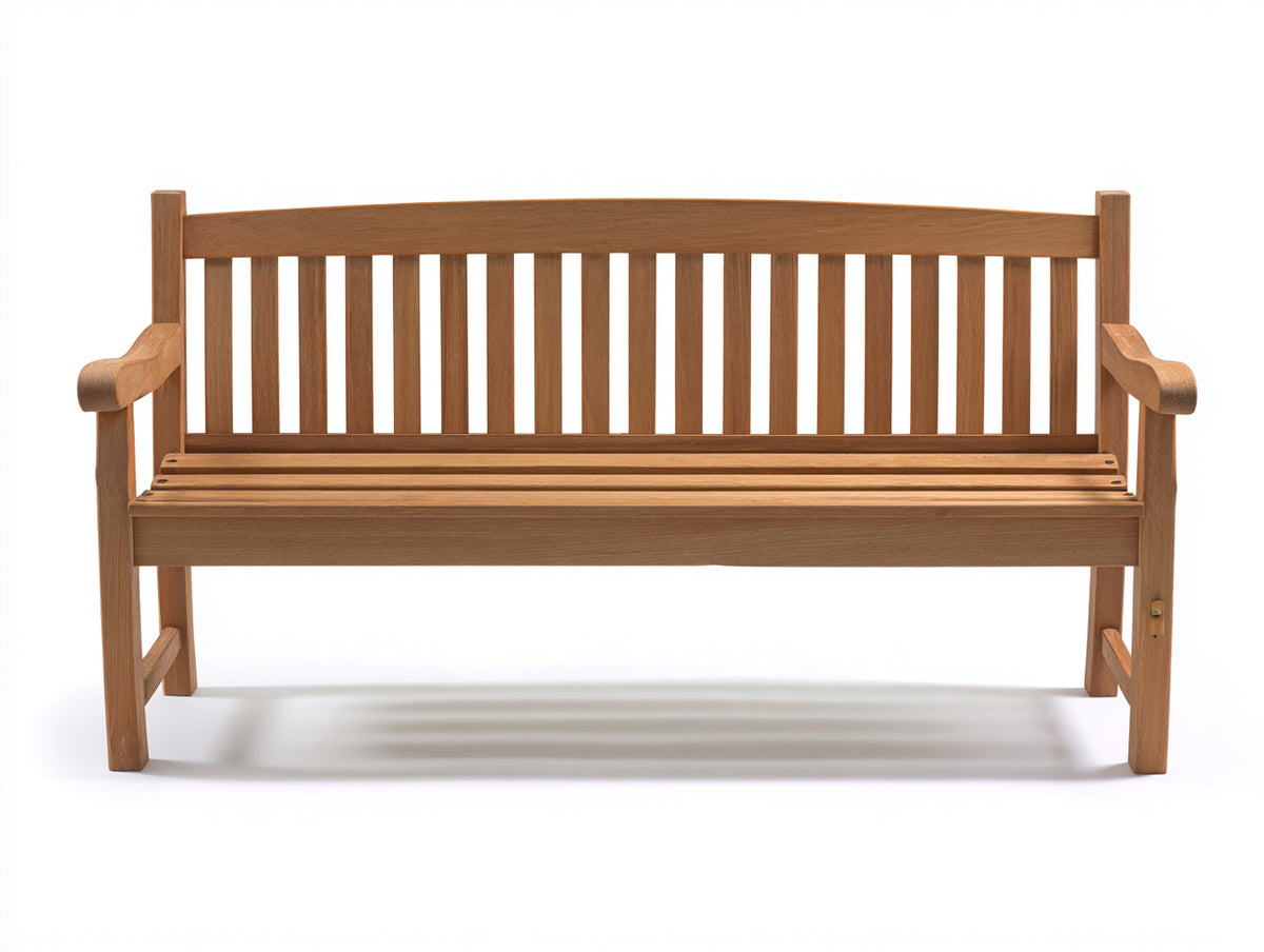 Bancos de jardín de madera 160x62x90 cm - marrón - diseño clásico con asiento de listones